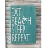 Eat, Sleep, Beach, Repeat Wooden Plaque